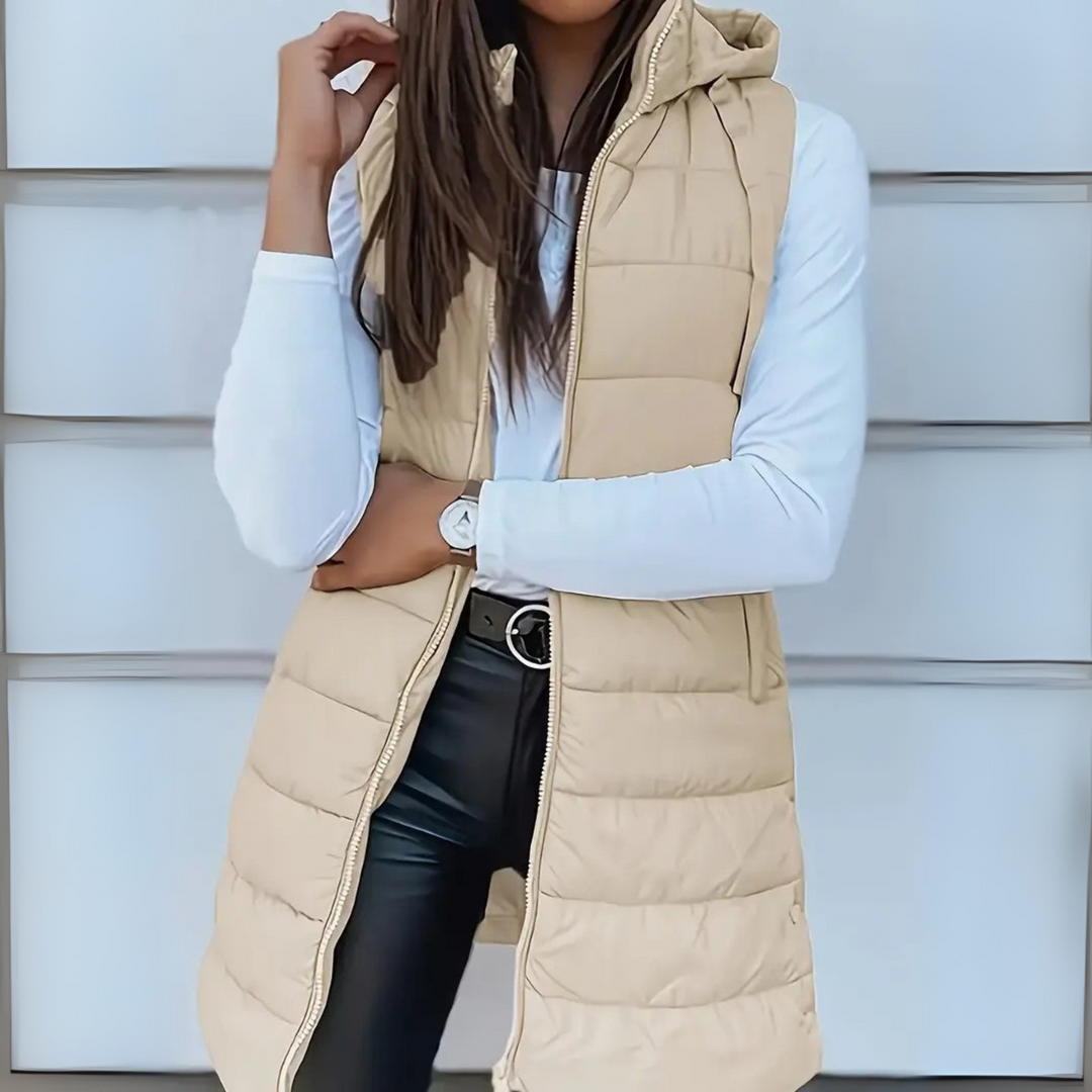 Women’s Hooded Lightweight Puffer Vest