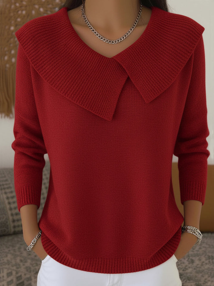 Women’s Warm Collared Pullover Sweater