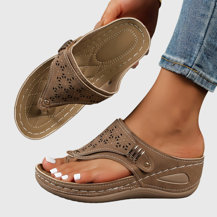 Women’s Cushioned Slip On Walking Sandals