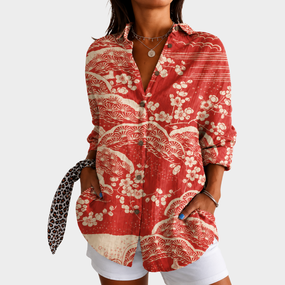 Women’s Floral Print Summer Blouse