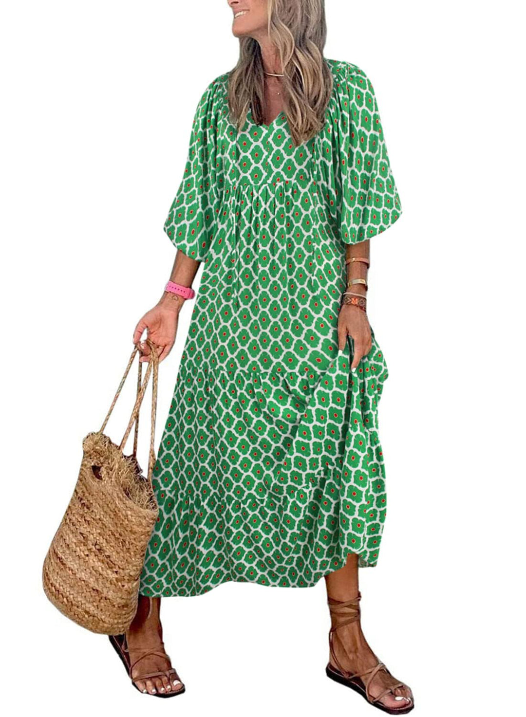 Women’s Floral Boho Maxi Dress