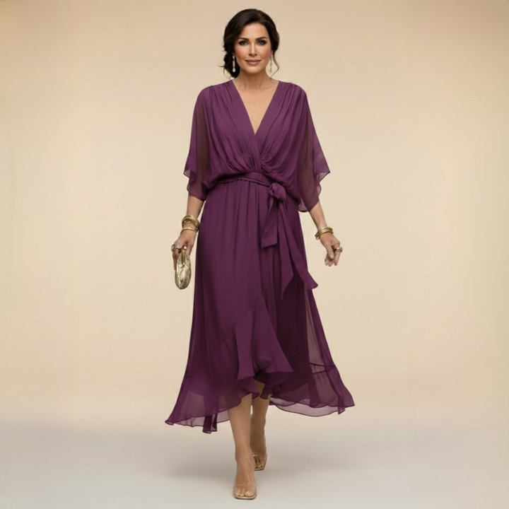 Women’s V-Neck Evening Party Dress
