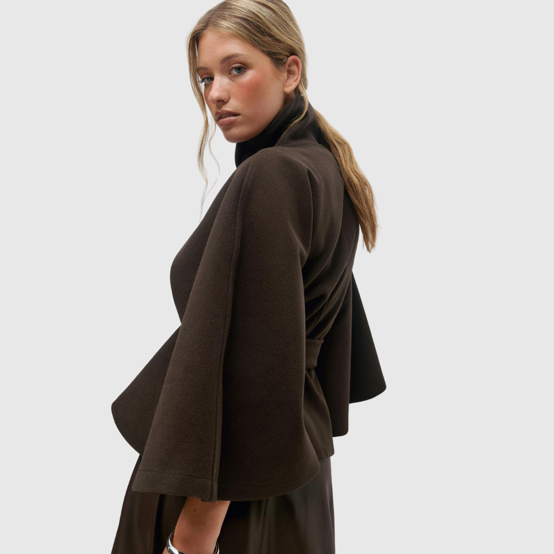 Women’s Belted Cape Jacket