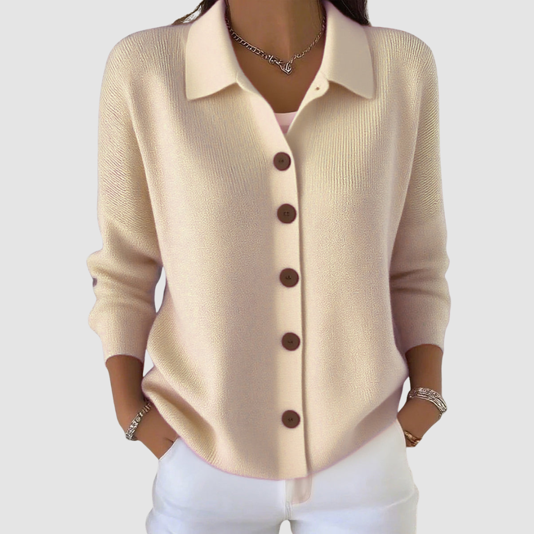 Women’s Button Front Knit Long Sleeve Cardigan