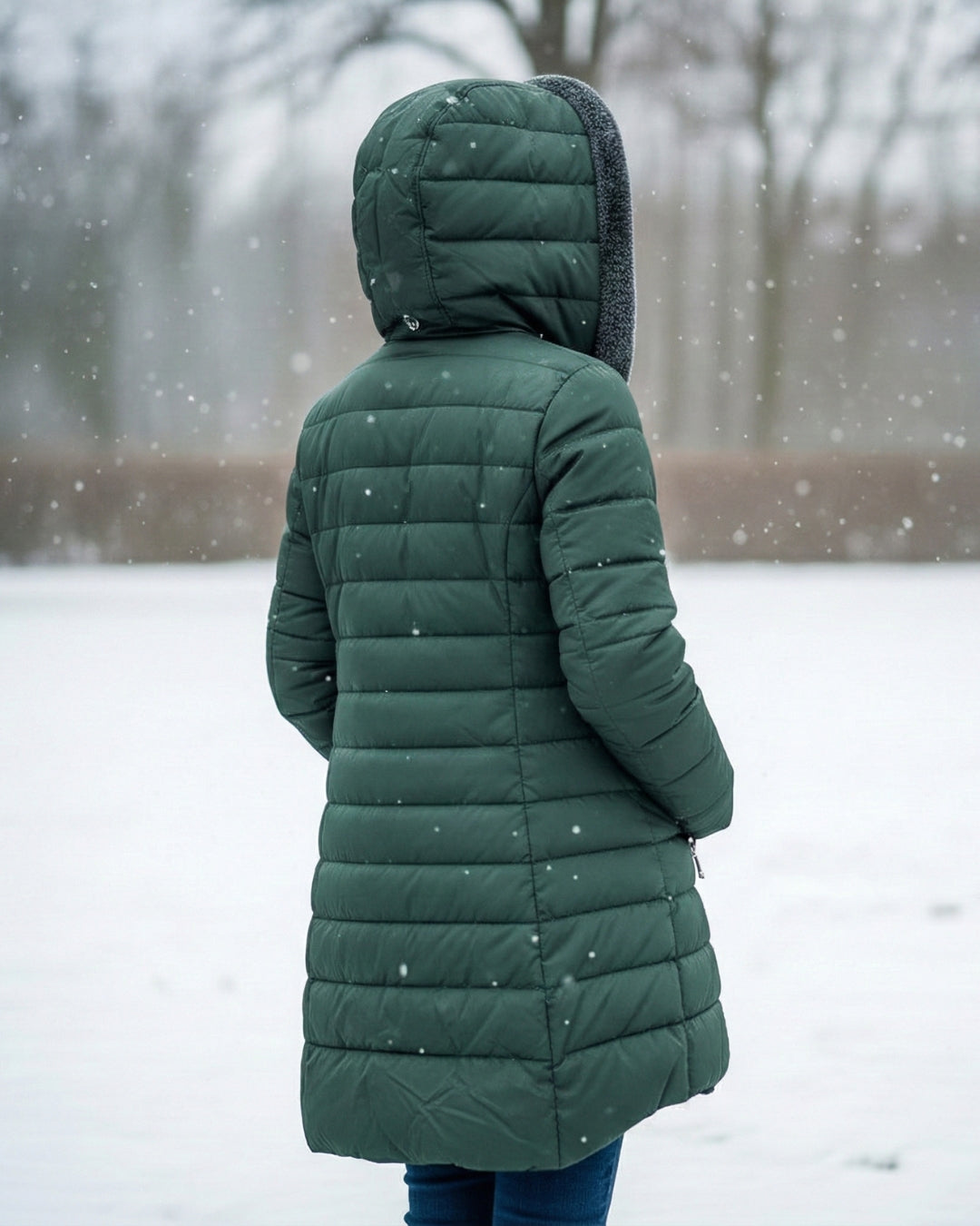 Women’s Fleece Lined Winter Puffer Coat