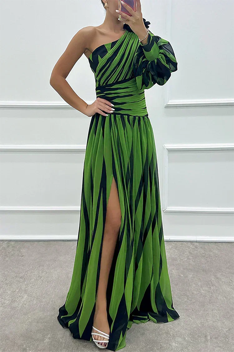 Women’s Elegant Striped Maxi Dress