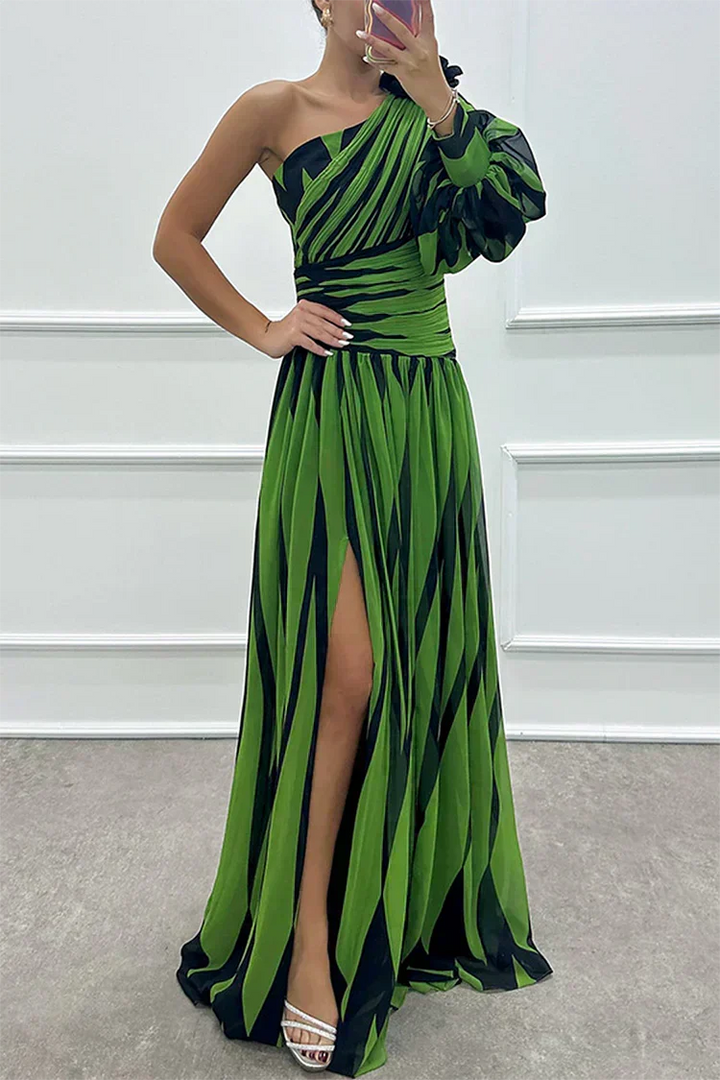 Women’s Elegant Striped Maxi Dress