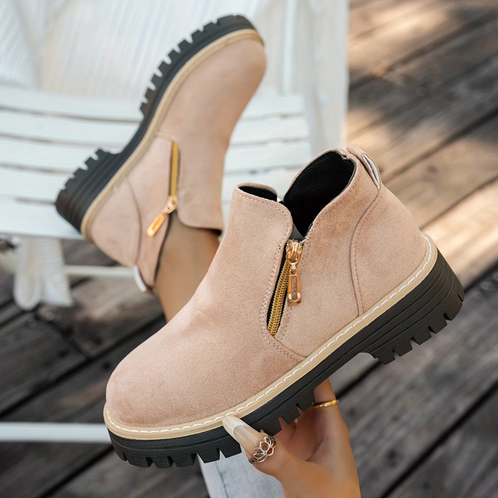 Women’s Comfort Low Heel Ankle Boots