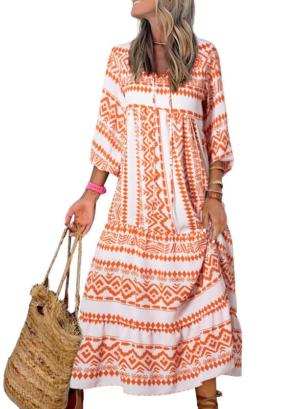 Women’s Floral Boho Maxi Dress