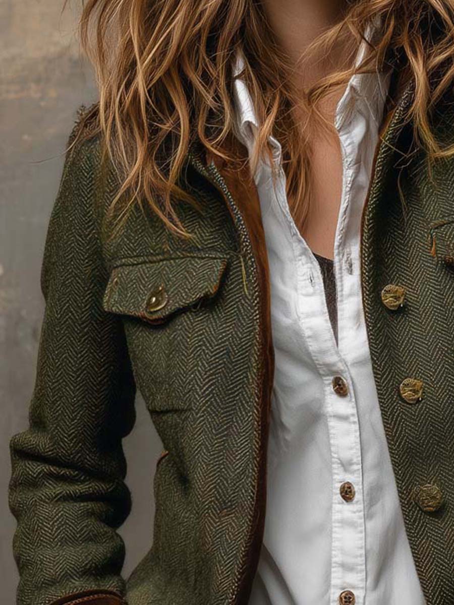 Women’s Tailored Herringbone Jacket