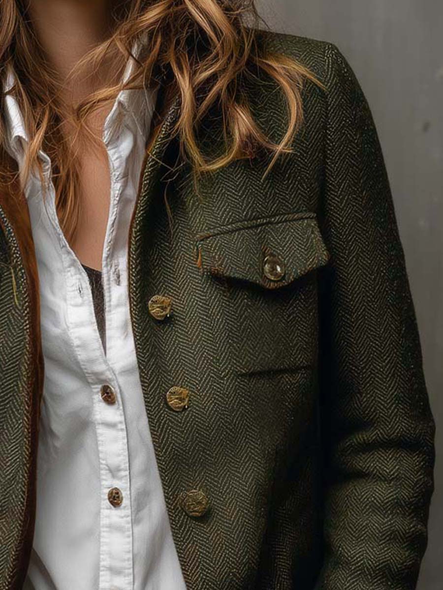 Women’s Tailored Herringbone Jacket