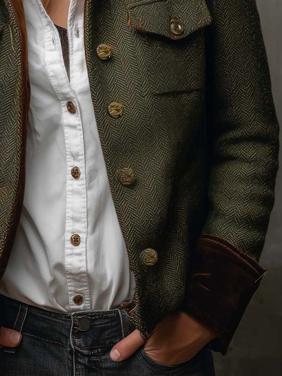 Women’s Tailored Herringbone Jacket