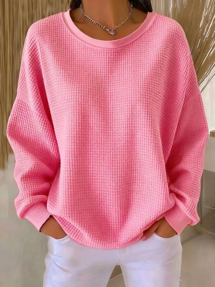 Women's Classic Crewneck Long Sleeve Pullover Sweater