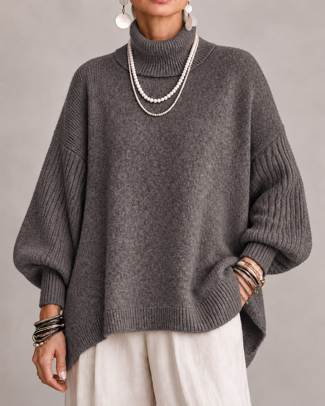 Women’s Turtleneck Long Sleeve Sweater