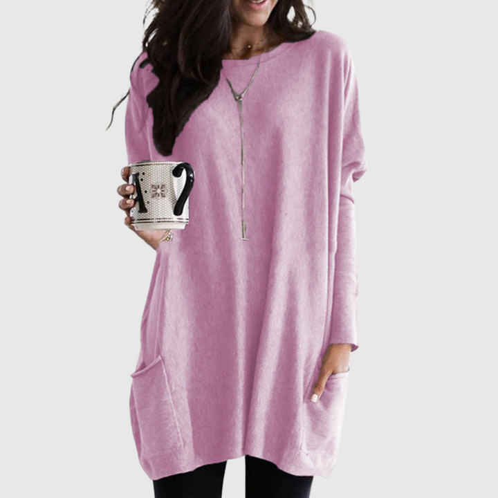 Women’s Relaxed Longline Pocket Tunic Top