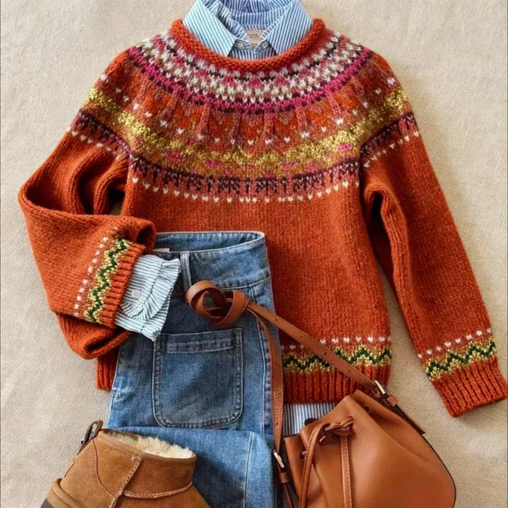 Women’s Heritage Yoke Knit Pullover Sweater