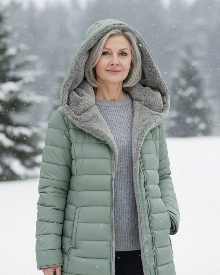 Women’s Fleece Lined Winter Puffer Coat