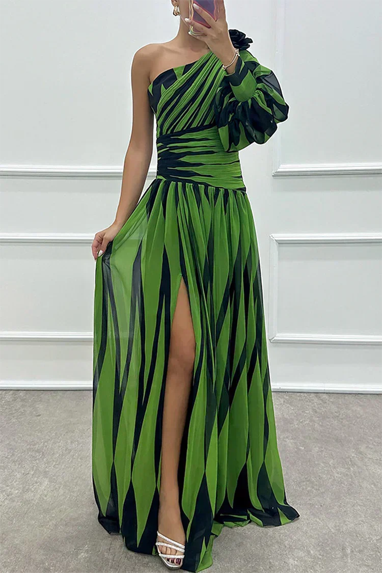 Women’s Elegant Striped Maxi Dress
