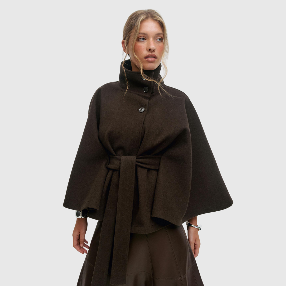 Women’s Belted Cape Jacket
