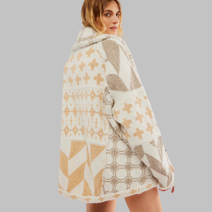 Women’s Vintage Oversized Button-Down Cardigan