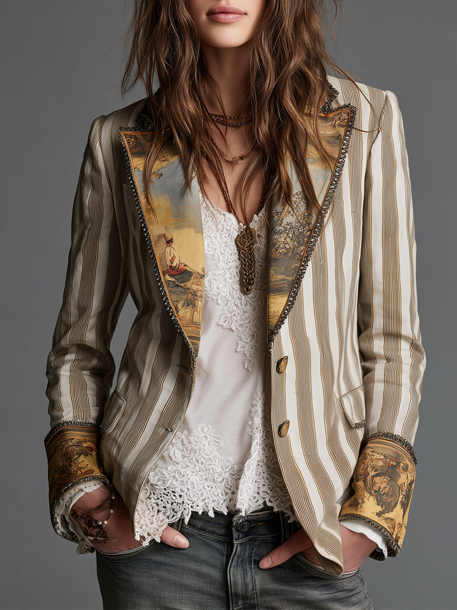 Women’s Tailored Striped Blazer