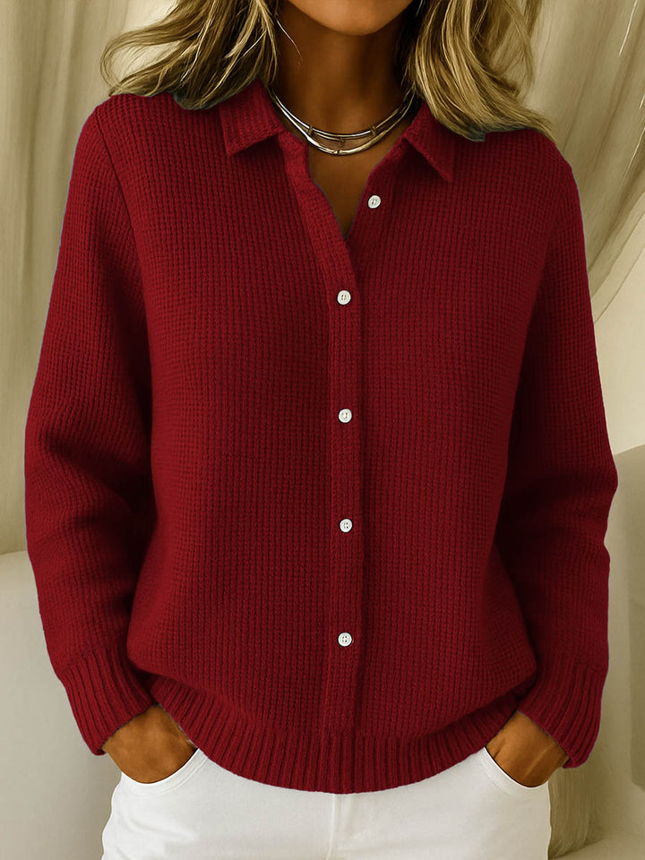 Women’s Collared Knit Cardigan