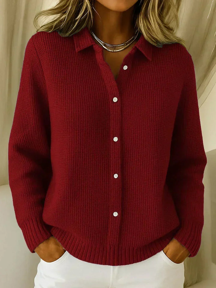 Women’s Textured Knit Button Up Cardigan