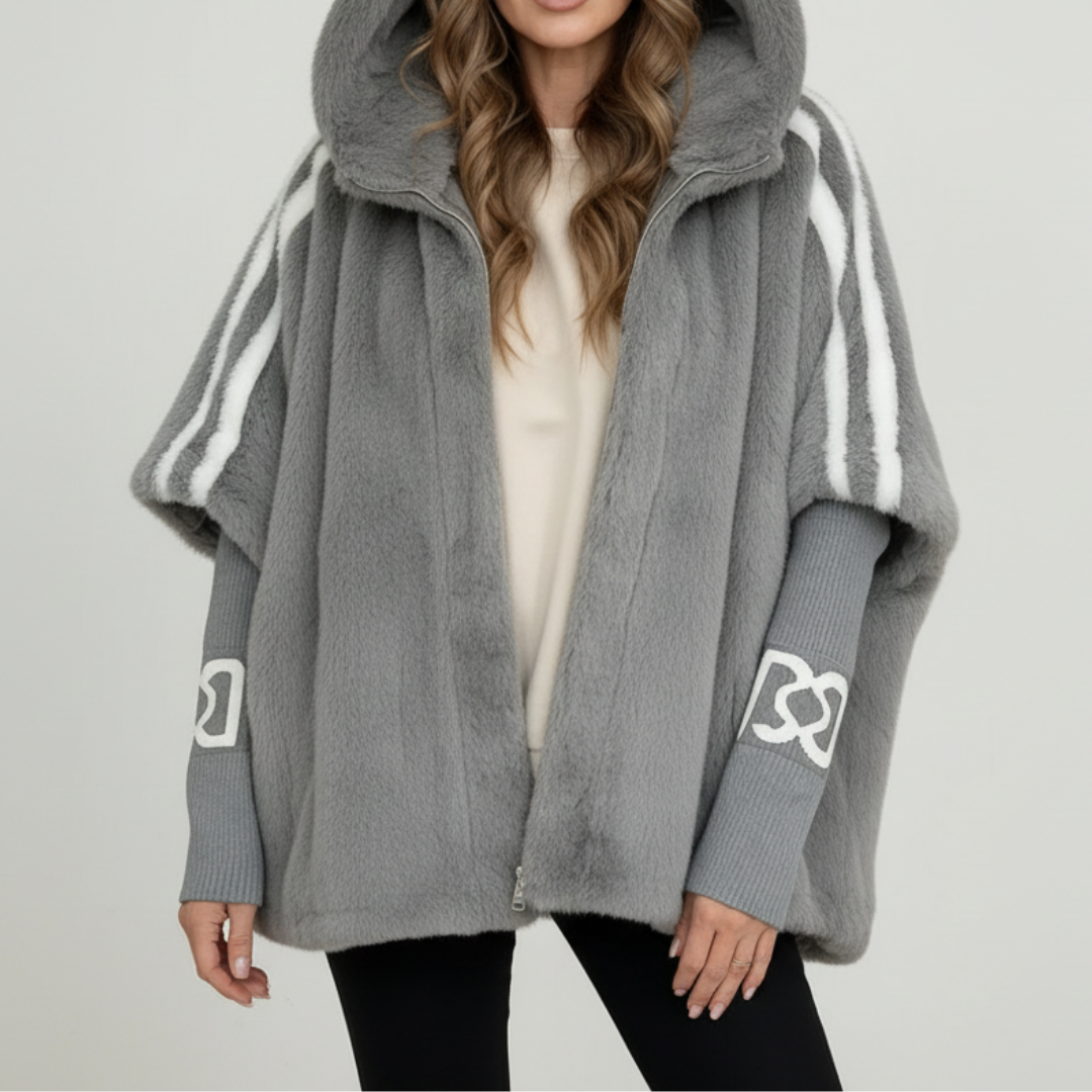 Women’s Plush Teddy Hooded Zip Up Jacket