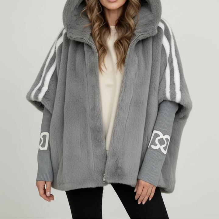 Women’s Plush Teddy Hooded Zip Up Jacket