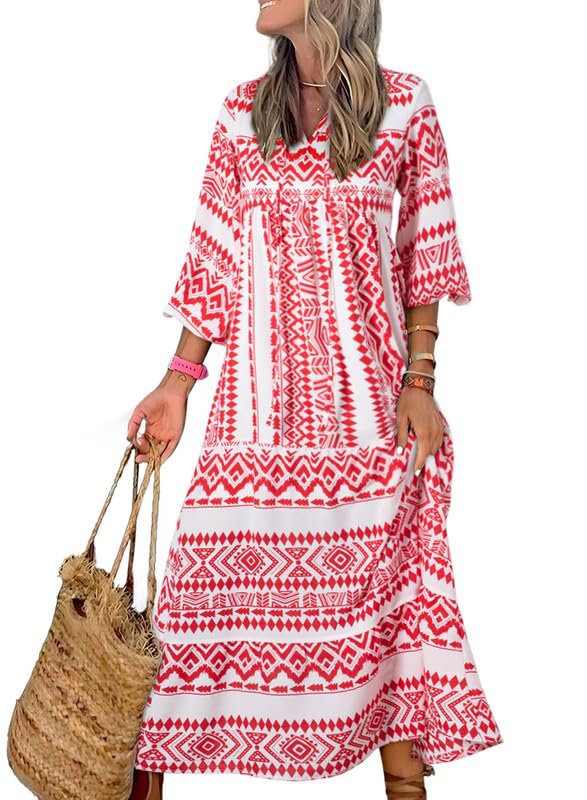 Women’s Floral Boho Maxi Dress