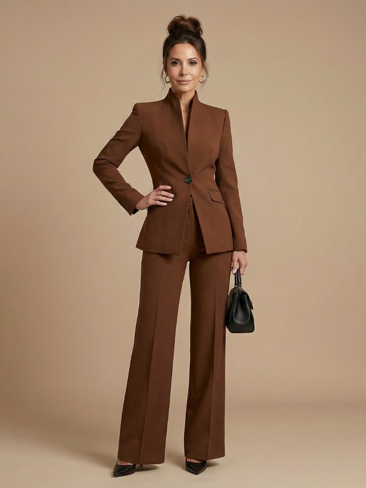 Women’s Tailored Stand Collar Suit