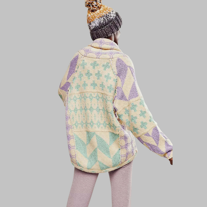 Women’s Vintage Oversized Button-Down Cardigan
