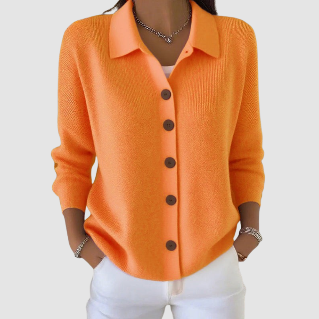 Women’s Button Front Knit Long Sleeve Cardigan