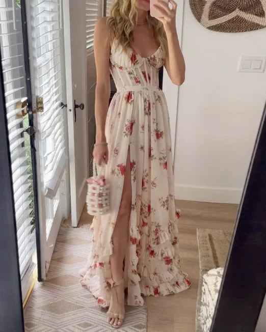 Women’s Romantic Floral Print Dress