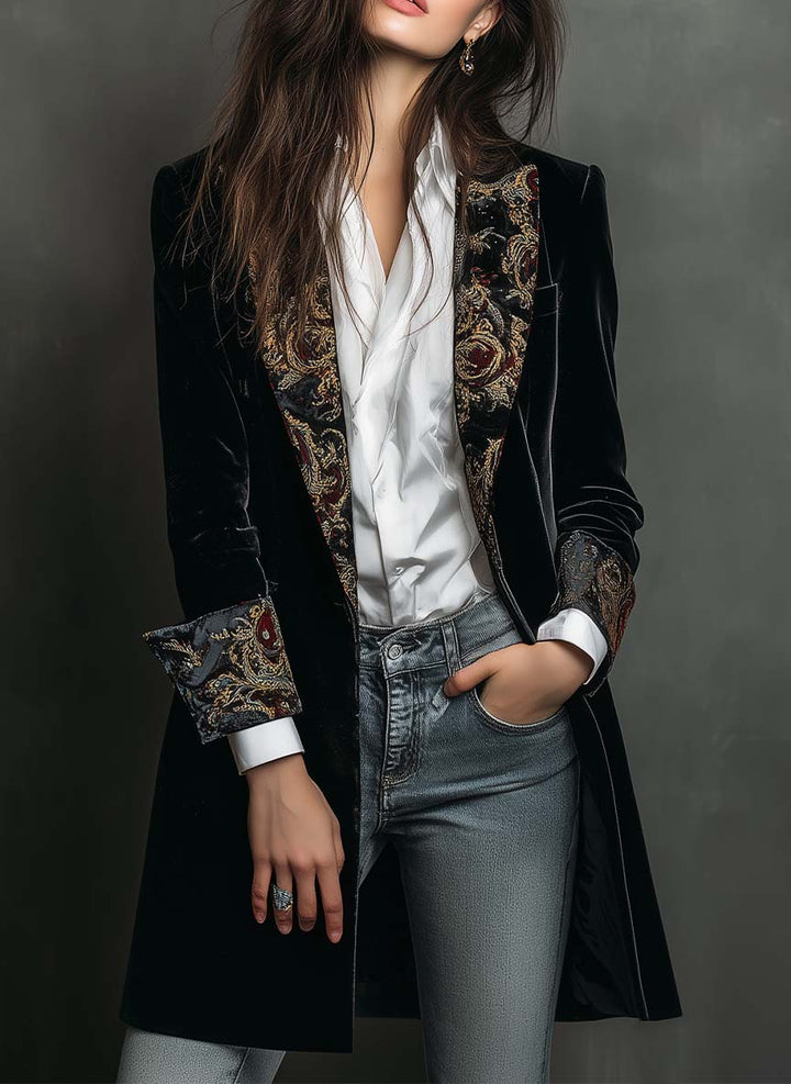 Women’s Baroque Trim Tailored Blazer