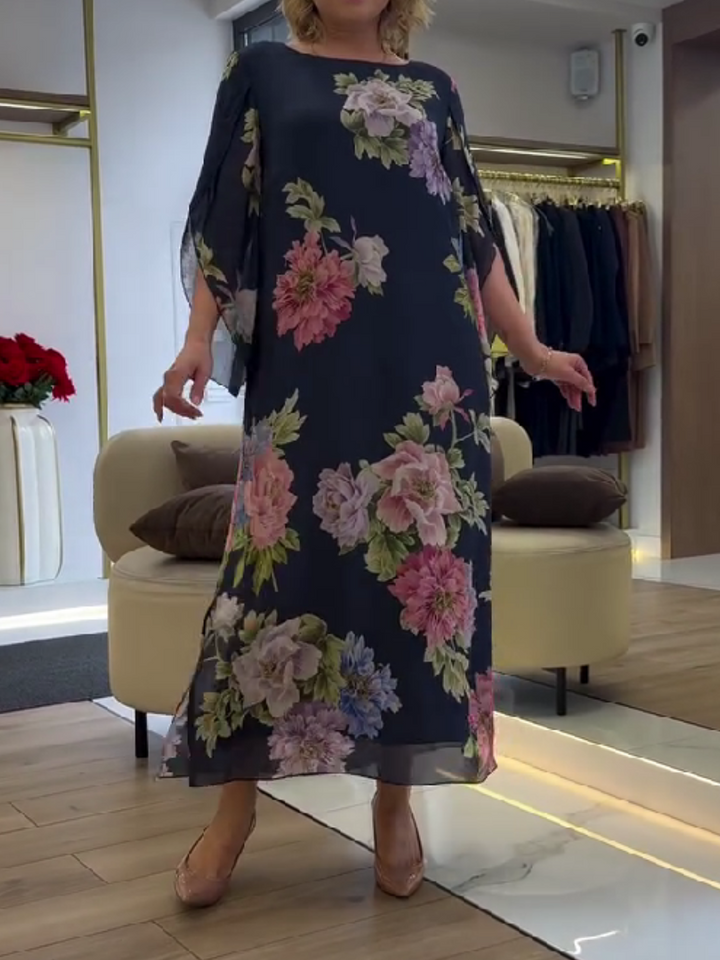 Women’s Floral Print Loose Maxi Dress