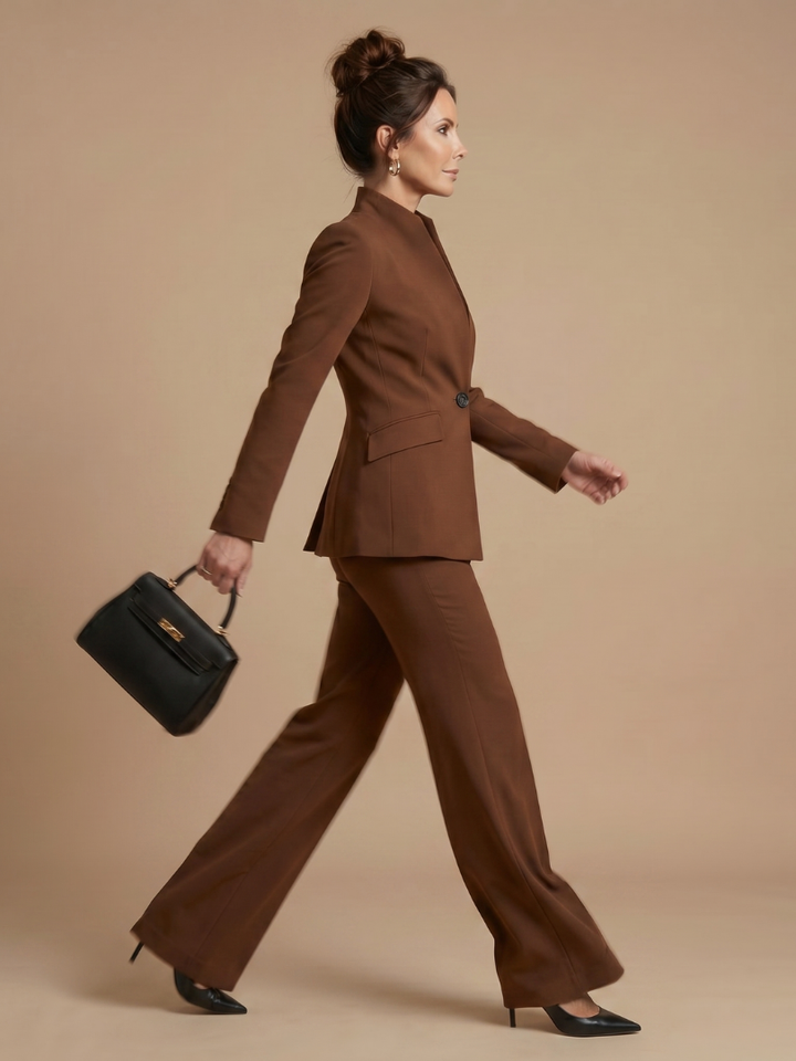 Women’s Tailored Stand Collar Suit