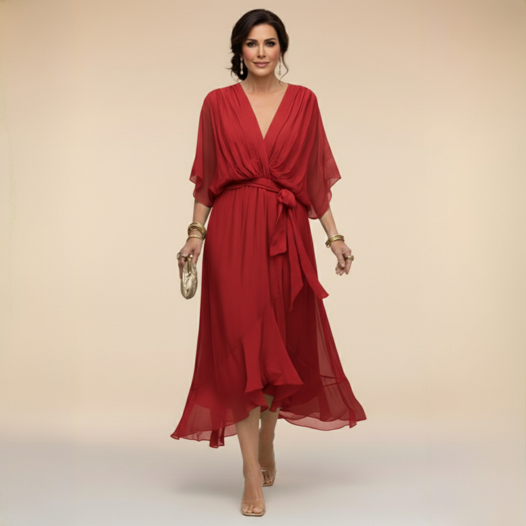 Women’s V-Neck Evening Party Dress