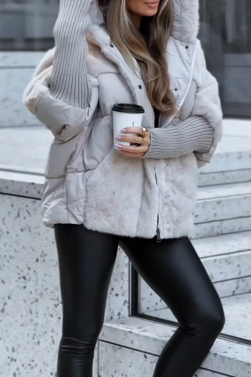 Women’s Quilted Hooded Puffer Jacket
