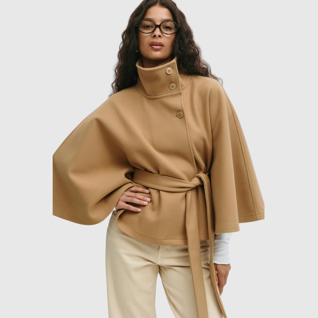 Women’s Belted Cape Jacket