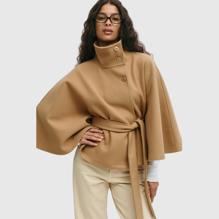 Women’s Belted Cape Jacket