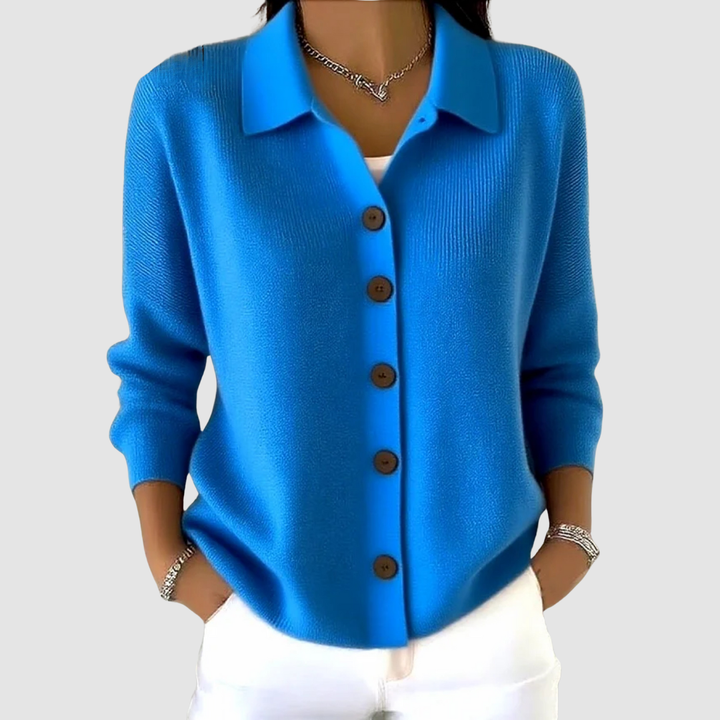 Women’s Button Front Knit Long Sleeve Cardigan