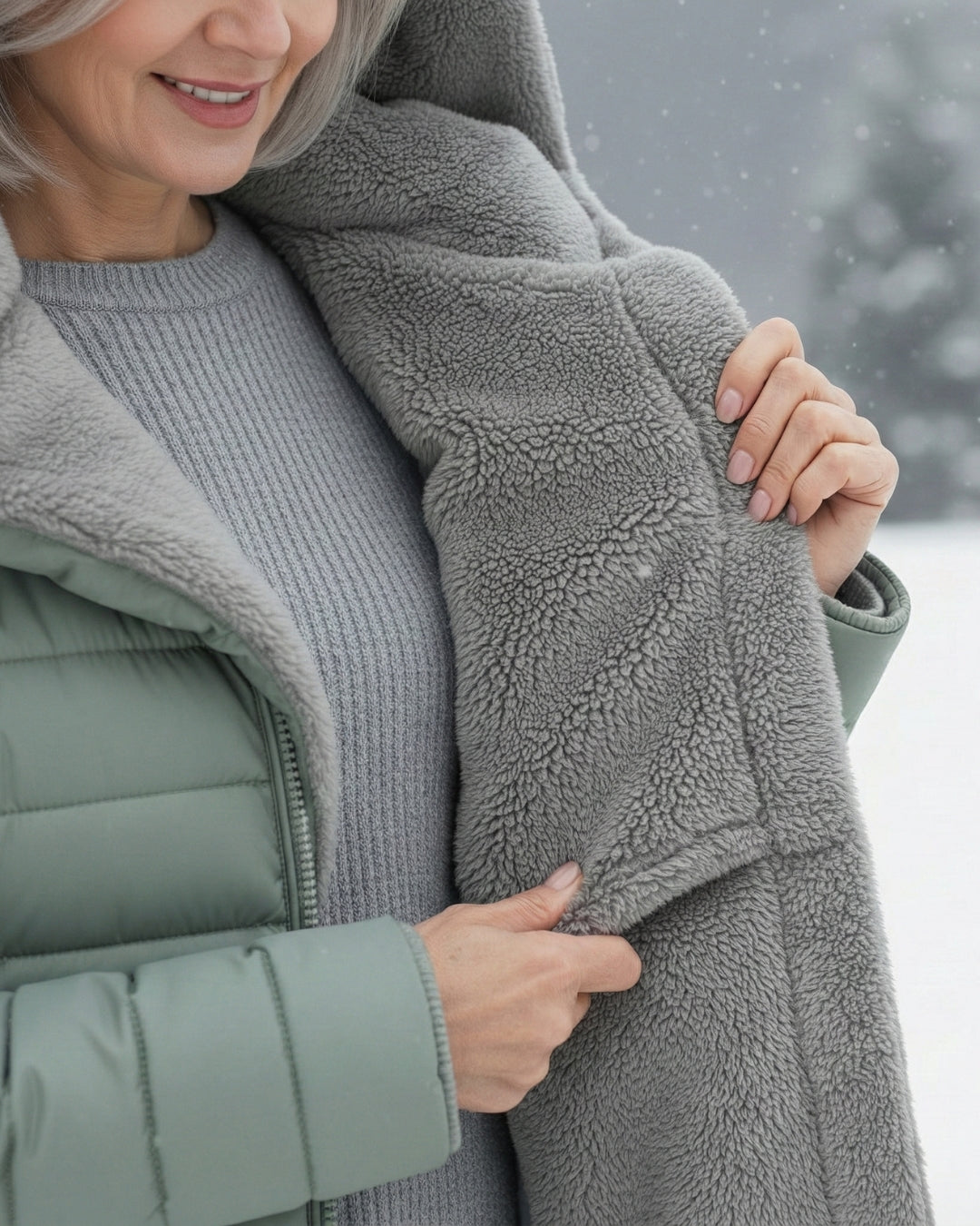 Women’s Fleece Lined Winter Puffer Coat