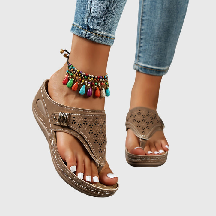 Women’s Cushioned Slip On Walking Sandals