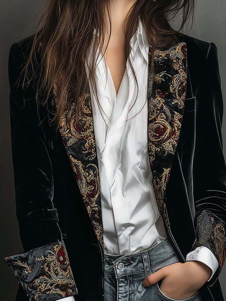 Women’s Baroque Trim Tailored Blazer