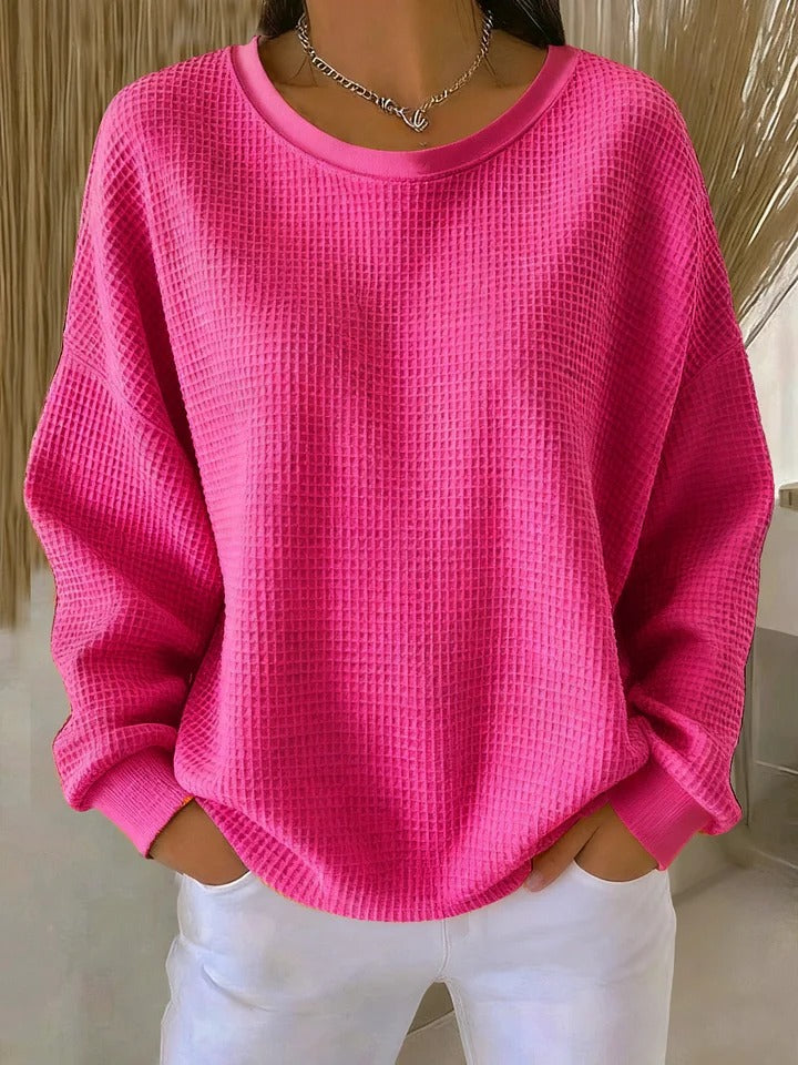 Women's Classic Crewneck Long Sleeve Pullover Sweater
