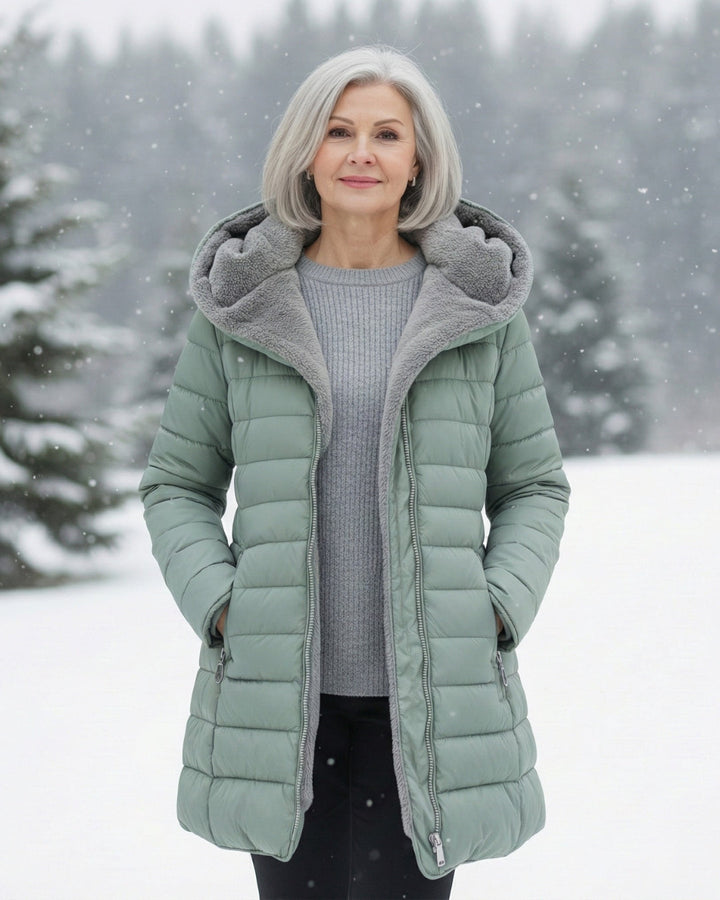 Women’s Fleece Lined Winter Puffer Coat