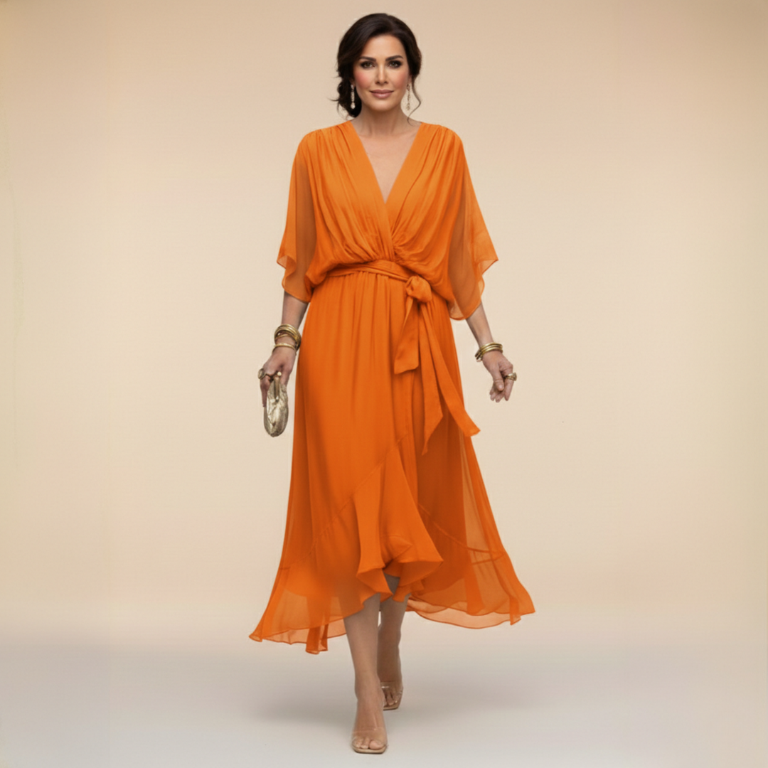 Women’s V-Neck Evening Party Dress