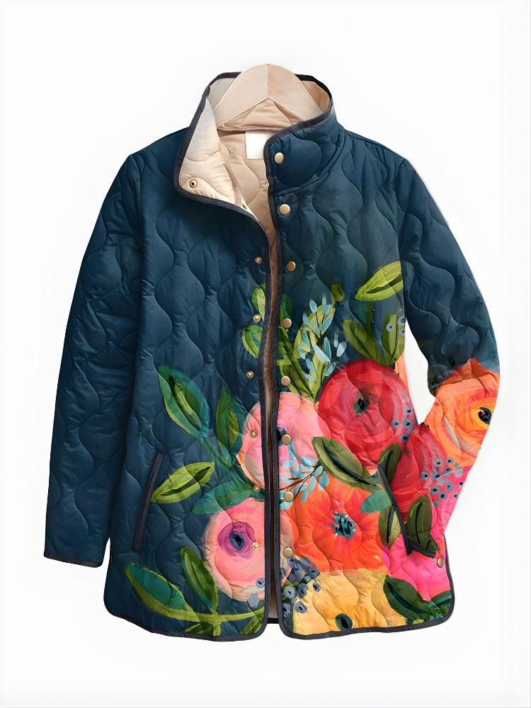 Women’s Vintage Floral Quilted Jacket