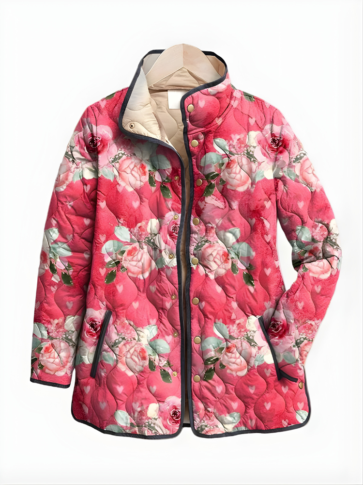 Women’s Vintage Floral Quilted Jacket